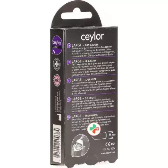 Презерватив Ceylor Large з резервуаром 6 шт Презерватив Ceylor Large з резервуаром 6 шт
