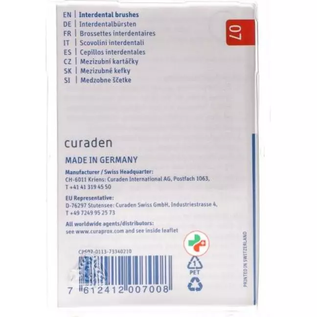 Curaprox CPS 07 Prime Burste Rot 5 штук Curaprox CPS 07 Prime Burste Rot 5 штук