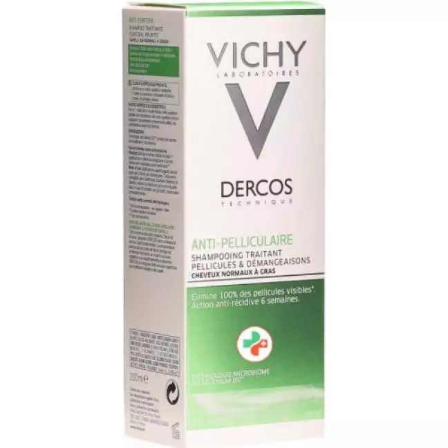 Vichy Dercos Шампунь проти лупи для жирного волосся німецька/італ
