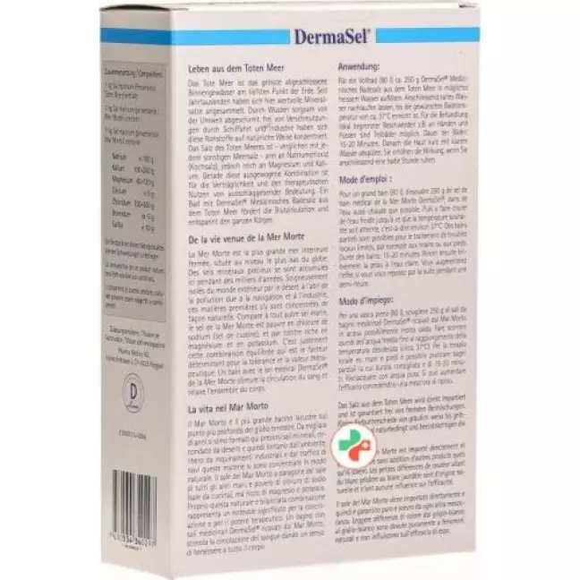 Dermasel Лікувальна сіль для ванн Мертвого моря 500 г Dermasel Лікувальна сіль для ванн Мертвого моря 500 г