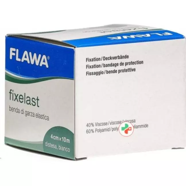 Flawa Fixelast Gazebinde 10мX4см Weiss Flawa Fixelast Gazebinde 10мX4см Weiss