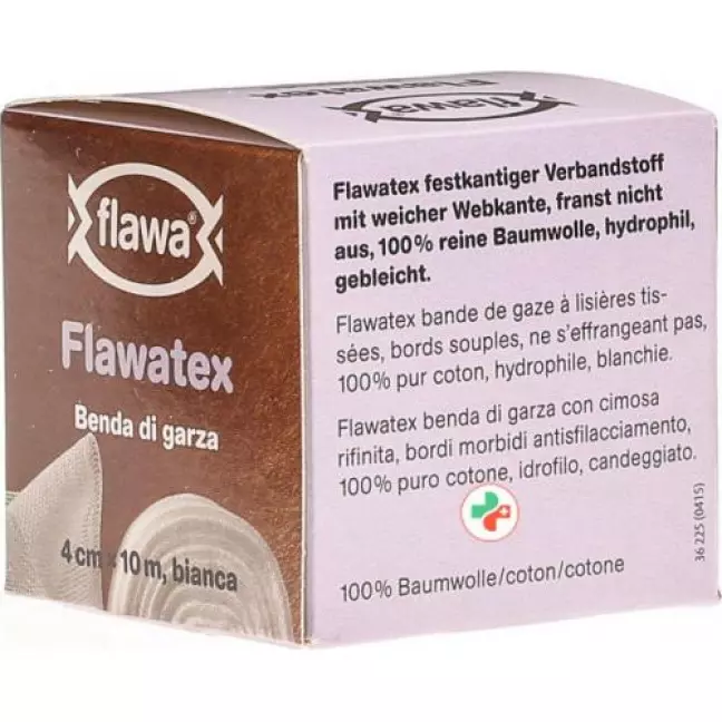 Марлевий бинт Flawa Flawatex 4смх10м нееластичний
