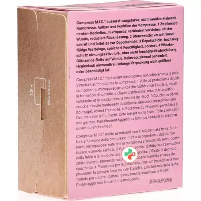 Компреси Flawa MIC 7,5х10см нестерильні 10 шт