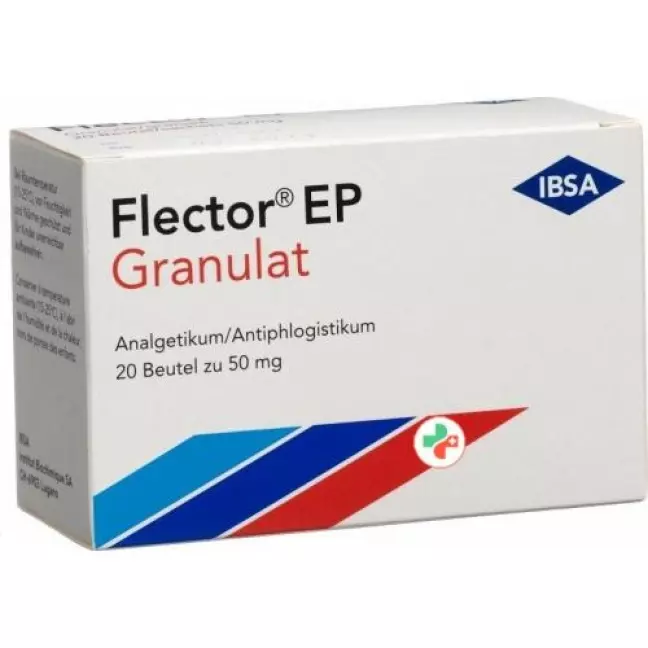 Flector EP Gran 50 mg Btl 20 шт Flector EP Gran 50 mg Btl 20 шт
