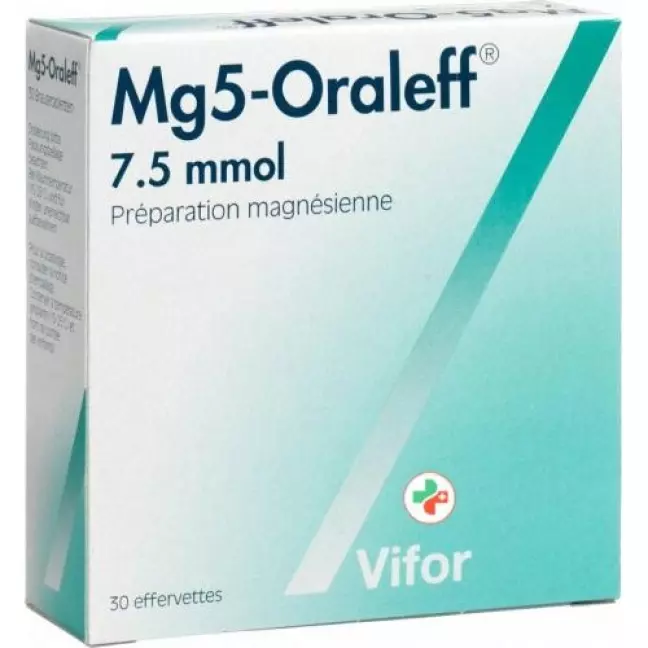 Mg5-Oraleff таблетки шипучі 7,5 ммоль 30 шт Mg5-Oraleff таблетки шипучі 7,5 ммоль 30 шт