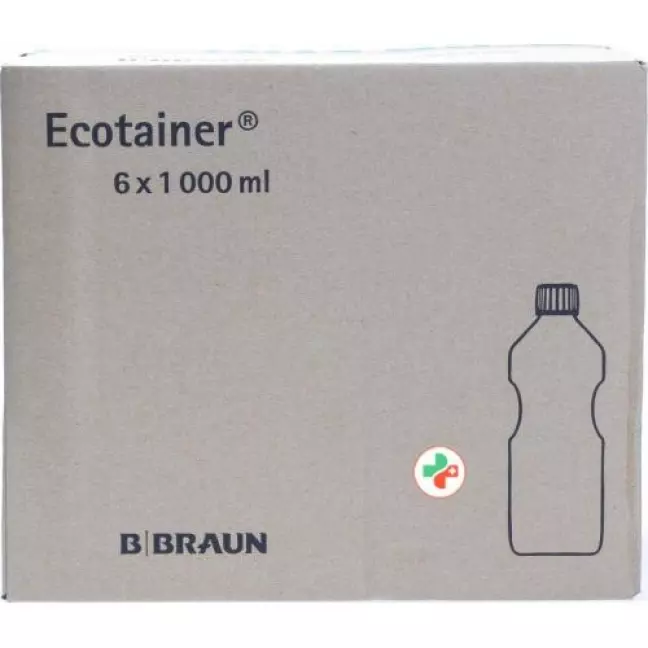 NaCl B. Braun розчин для промивання 0,9% 1000мл West Ecotainer 6 шт. NaCl B. Braun розчин для промивання 0,9% 1000мл West Ecotainer 6 шт.