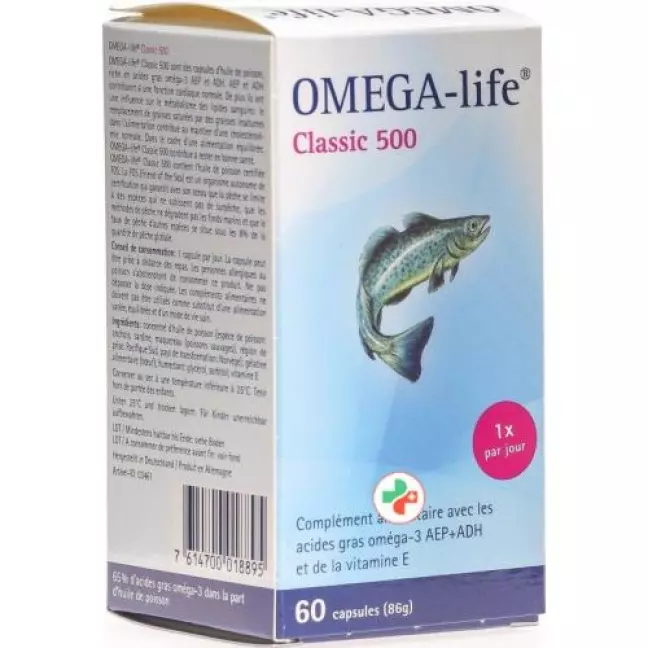 Омега-лайф гелеві капсули 500 мг 60 шт