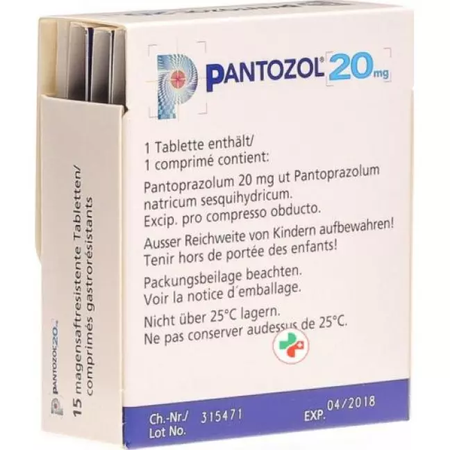 Пантозол Filmtable 20 мг PocketPack 15 шт Пантозол Filmtable 20 мг PocketPack 15 шт