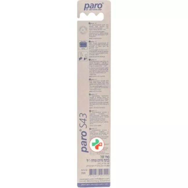 Paro зубная щётка S43 Soft 4-Reihig mit Interspace