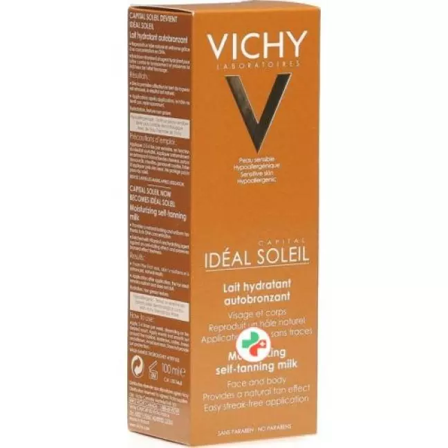 Зволожуюче молочко для автозасмаги Vichy Ideal Soleil 10