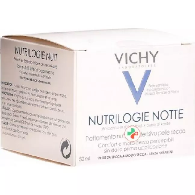Vichy Nutrilogie Nacht Intensiv-Aufbaupflege fur для сухой кожи 50мл
