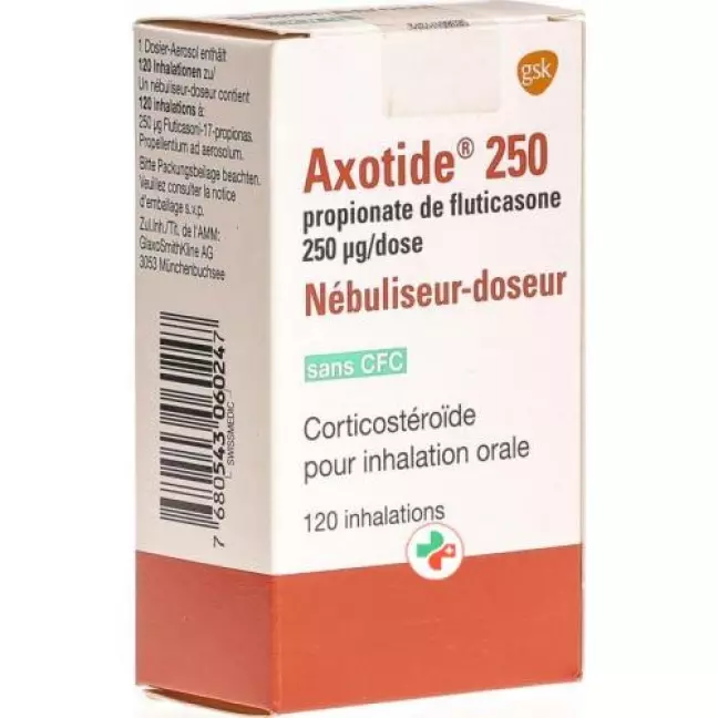 Інгалятори дозуючі Axotide 250 мкг без фреонів 120 доз