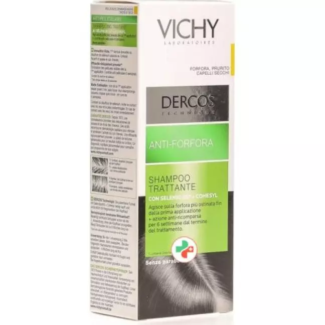 Vichy Dercos Шампунь проти лупи для сухого волосся німецька/італ