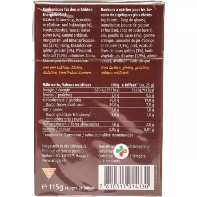 Vogel Natural Toffees Вітамін D+Цинк Апельсин-Імбир 115 г