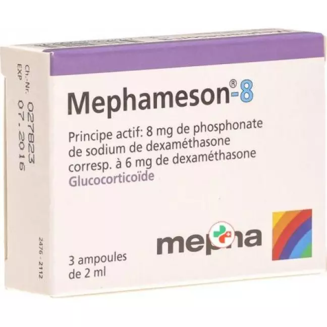 Mephameson Inj Lös 8 мг/2 мл 3 амп. 2 мл Mephameson Inj Lös 8 мг/2 мл 3 амп. 2 мл