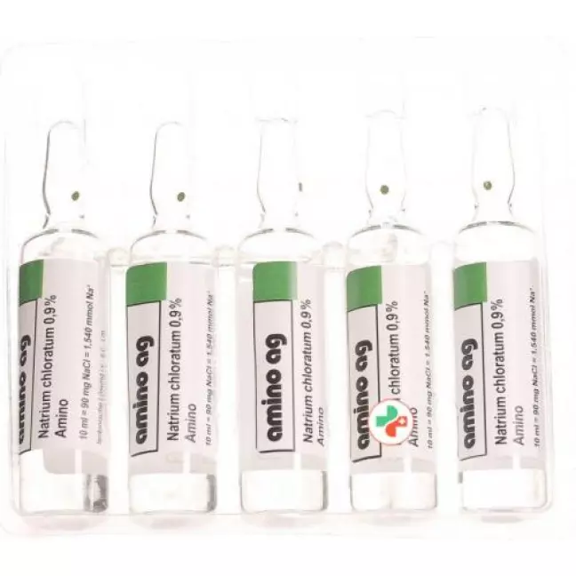 NaCl Amino Inj Lös 0,9% 10 мл ампули 100 шт. NaCl Amino Inj Lös 0,9% 10 мл ампули 100 шт.