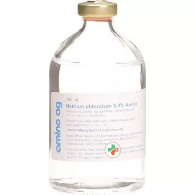 NaCl Amino Inj Lös 0,9% 100 мл у флаконах NaCl Amino Inj Lös 0,9% 100 мл у флаконах
