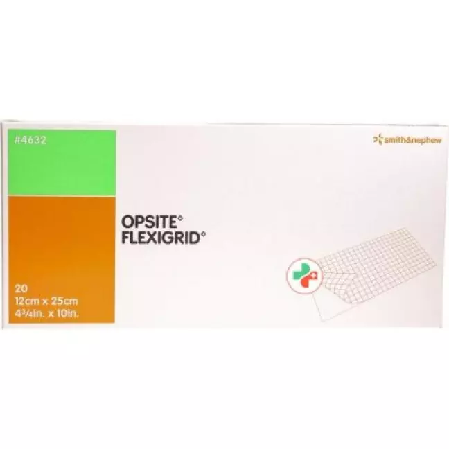 OPSITE FLEXIGRID Пов'язка для ран 12х25см 20 пакет OPSITE FLEXIGRID Пов'язка для ран 12х25см 20 пакет