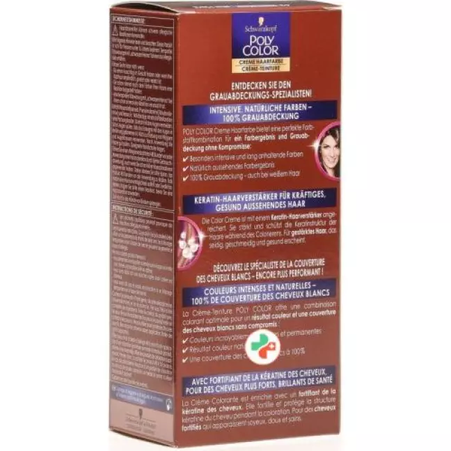 Polycolor крем цвет волос 43 Dunkelbraun 90мл Polycolor крем цвет волос 43 Dunkelbraun 90мл