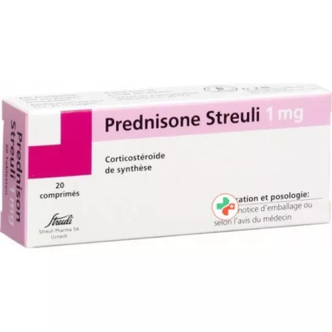 Prednison Streuli 1 mg 20 tablets Prednison Streuli 1 mg 20 tablets