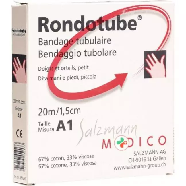Трубчастий бинт RONDOTUBE A1 20мx1,5см Трубчастий бинт RONDOTUBE A1 20мx1,5см