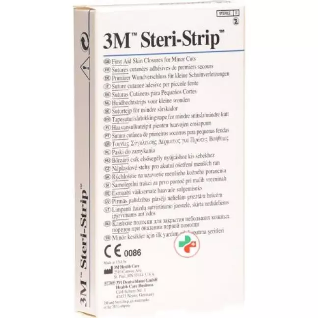 3M Steri Strip 6x38мм Weiss Verstarkt 6x 12 штук 3M Steri Strip 6x38мм Weiss Verstarkt 6x 12 штук