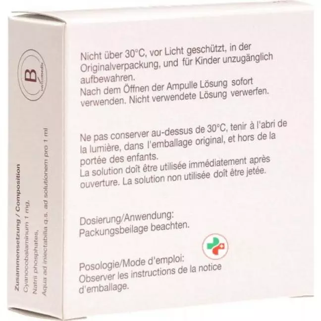 Vitamin B12 Amino Inj Lös 1000 mcg 10 Amp 1 ml