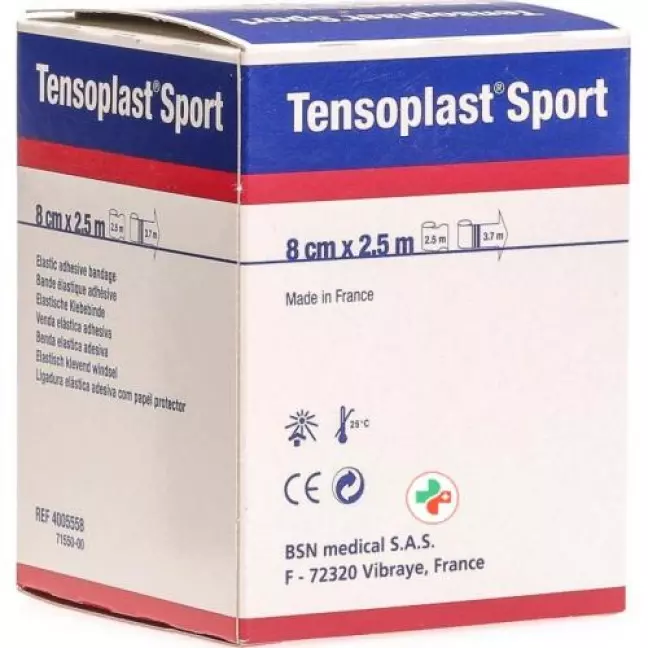 Еластична стрічка TENSOPLAST SPORT 8смх2,5м