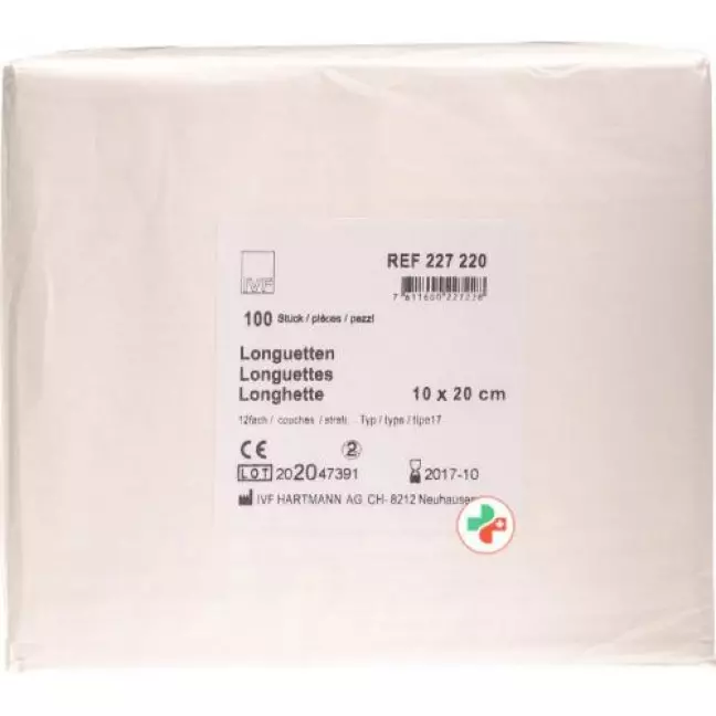 IVF Faltkompressen Typ 17 12-fach 10x20см 100 штук