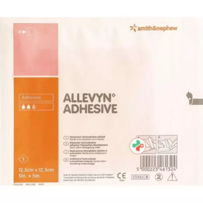 Allevyn Адгезивна ранова пов&#39;язка 12,5х12,5 см 10 шт