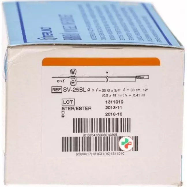 Канюля Terumo Surflo wing 25G 0.5x19mm помаранчева 50 шт