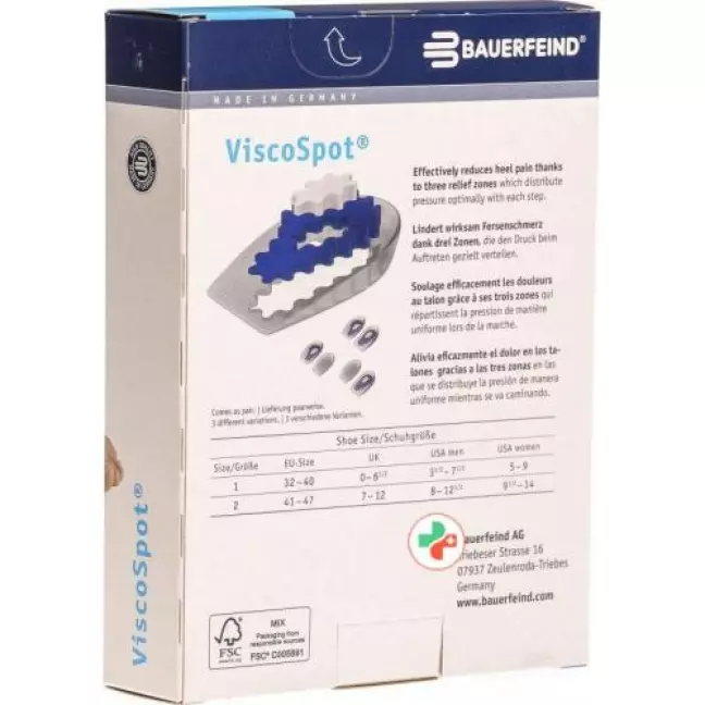 Подушечка ViscoSpot розмір 2 права 1 пара