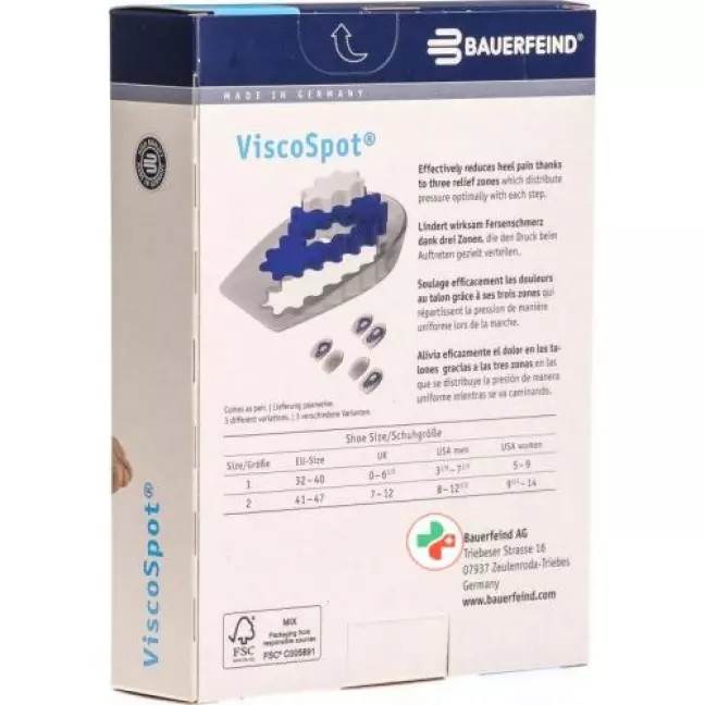 Подушечка під п&#39;яту ViscoSpot розмір 1 зліва 1 пара