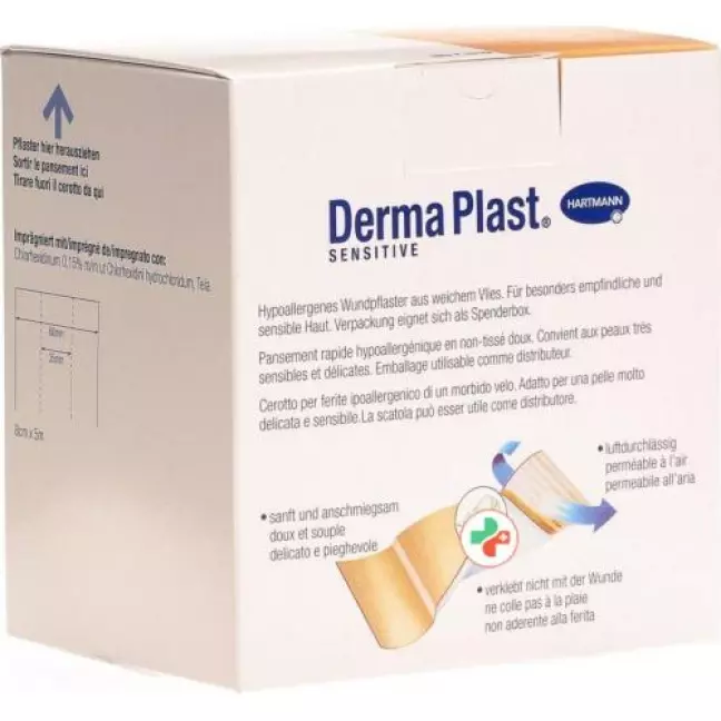 DERMAPLAST SENSITIVE швидкознімний рулон hf 8 см x 5 м