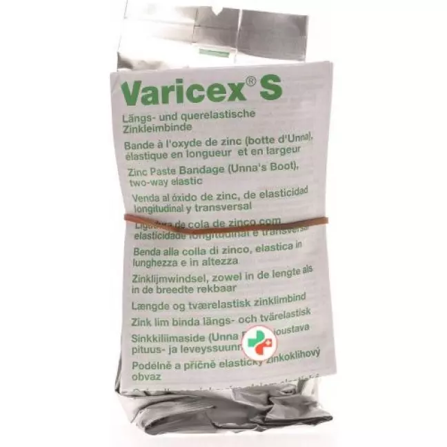 Пов'язка з цинковою пастою VARICEX S 10смx7м Пов'язка з цинковою пастою VARICEX S 10смx7м
