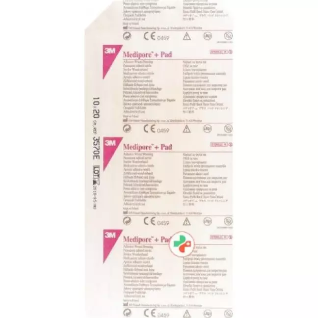 3M Medipore + Pad 10x20см / Wundkissen 5x15.5см 25 штук 3M Medipore + Pad 10x20см / Wundkissen 5x15.5см 25 штук