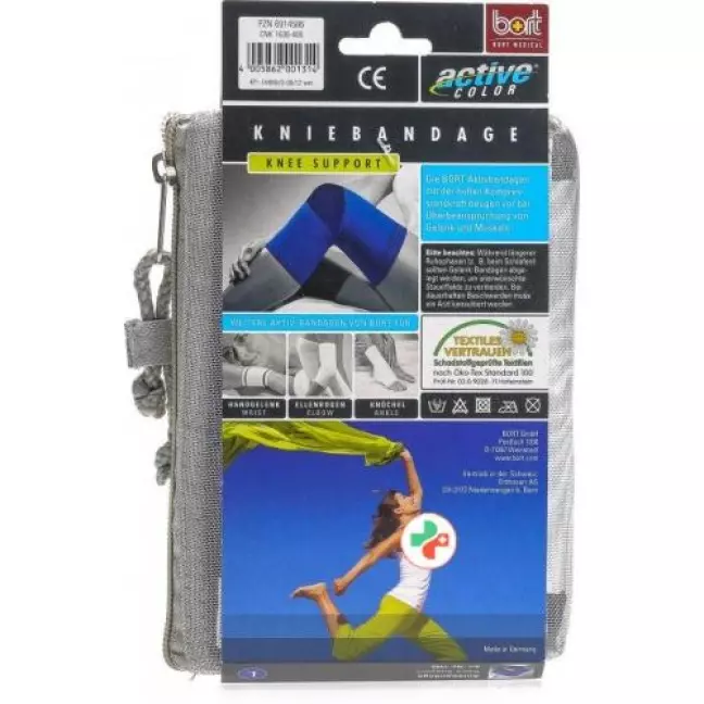 Наколінник Bort ActiveColor L +37см синій