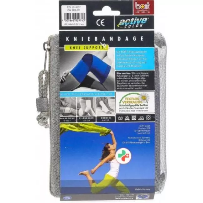 Наколінник Bort ActiveColor XL +42см синій
