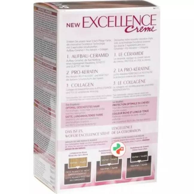 EXCELLENCE Cream Triple Prot 5.5 червоний світло-коричневий EXCELLENCE Cream Triple Prot 5.5 червоний світло-коричневий