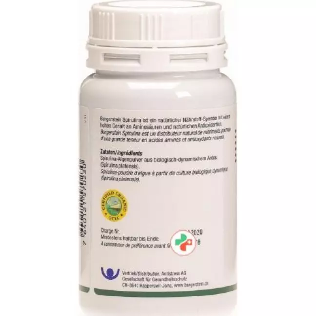 Burgerstein Spirulina Tablets Ds 180 шт
