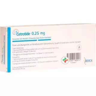Cetrotide dry sub 0,25 мг з проникненням розчинника