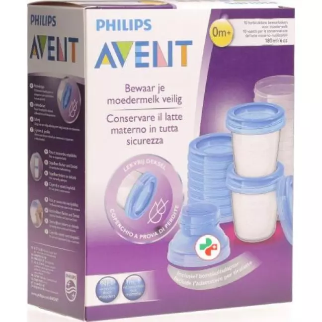 Набір чашок для грудного молока Avent Philips Via