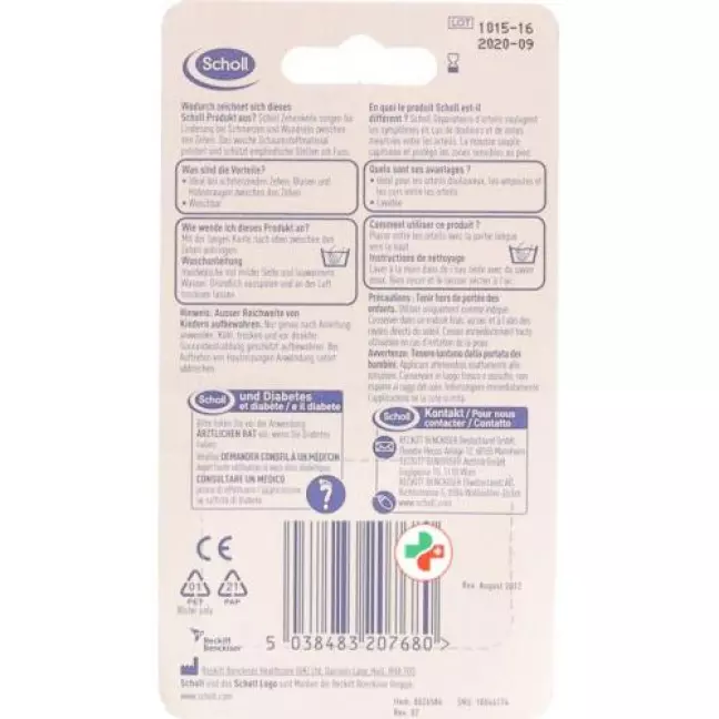 Scholl Zehenkeile 1 Klein/2 Gross Scholl Zehenkeile 1 Klein/2 Gross