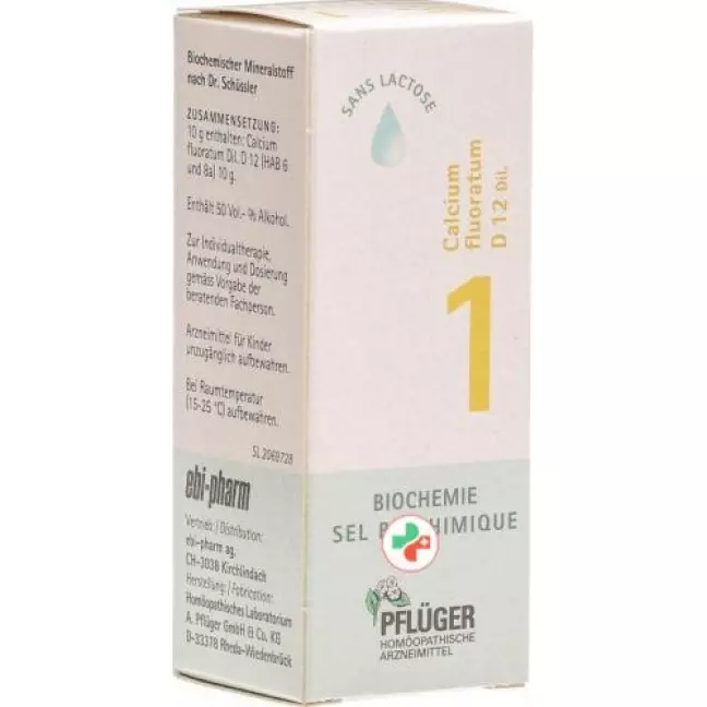 PFLÜGER SCHÜSSLER № 1 Calc fluor краплі D12 30 мл