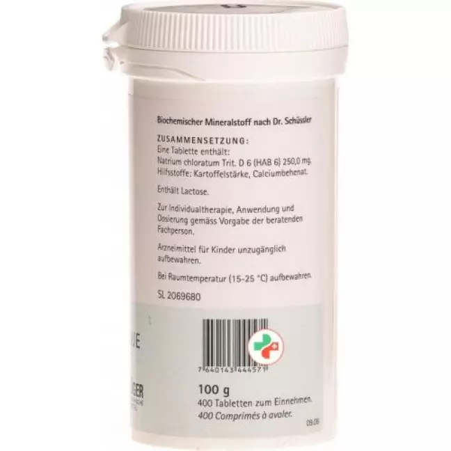 Pflueger Schussler Nr. 8 Natr Chlor в таблетках, D 6 100г