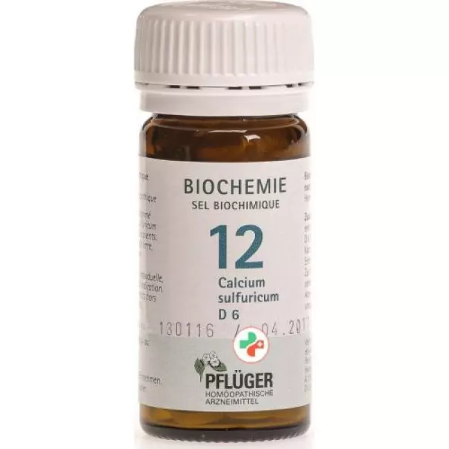 Pflueger Schussler Nr. 12 Calc Sulf у таблетках, D 6 25г Pflueger Schussler Nr. 12 Calc Sulf у таблетках, D 6 25г