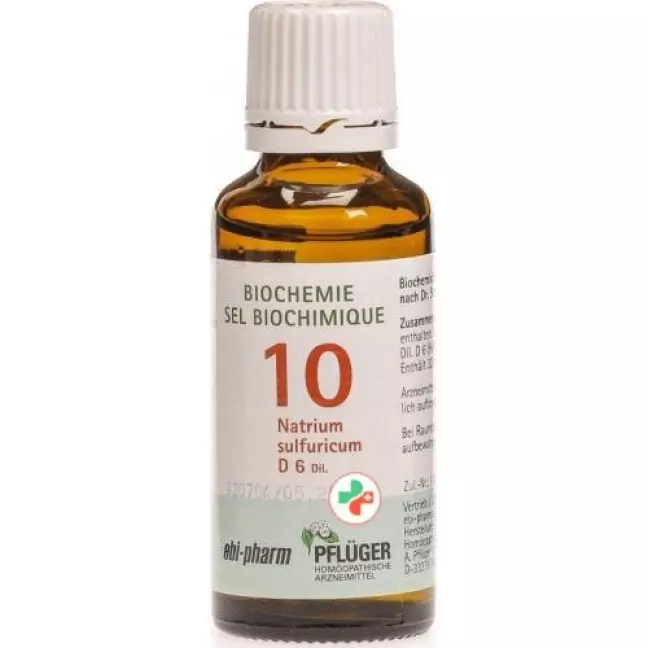 PFLÜGER SCHÜSSLER Nr10 Natr sulf краплі D 6 30 мл