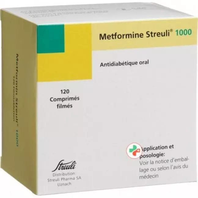 Metformin Streuli Filmtable 1000 мг 120 шт Metformin Streuli Filmtable 1000 мг 120 шт