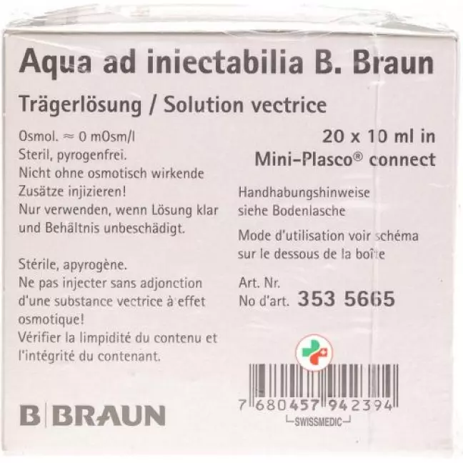 Aqua AD Braun 10 ml 20 Mini Plasco Aqua AD Braun 10 ml 20 Mini Plasco