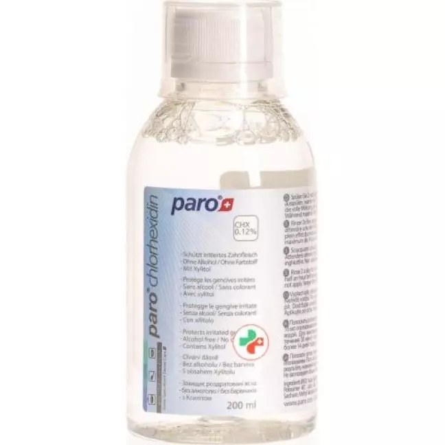 Paro ополаскиватель для полости рта Chlorhexidin 0.12% бутылка 200мл Paro ополаскиватель для полости рта Chlorhexidin 0.12% бутылка 200мл
